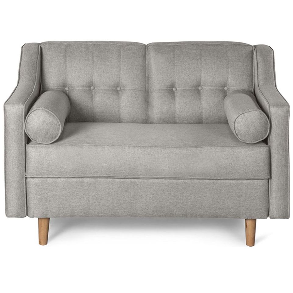 Sofá Love Seat Mimosa Gris Claro Makora