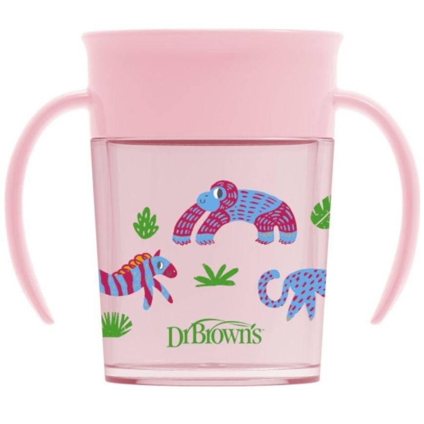 Vaso Rosa Dr. Brown