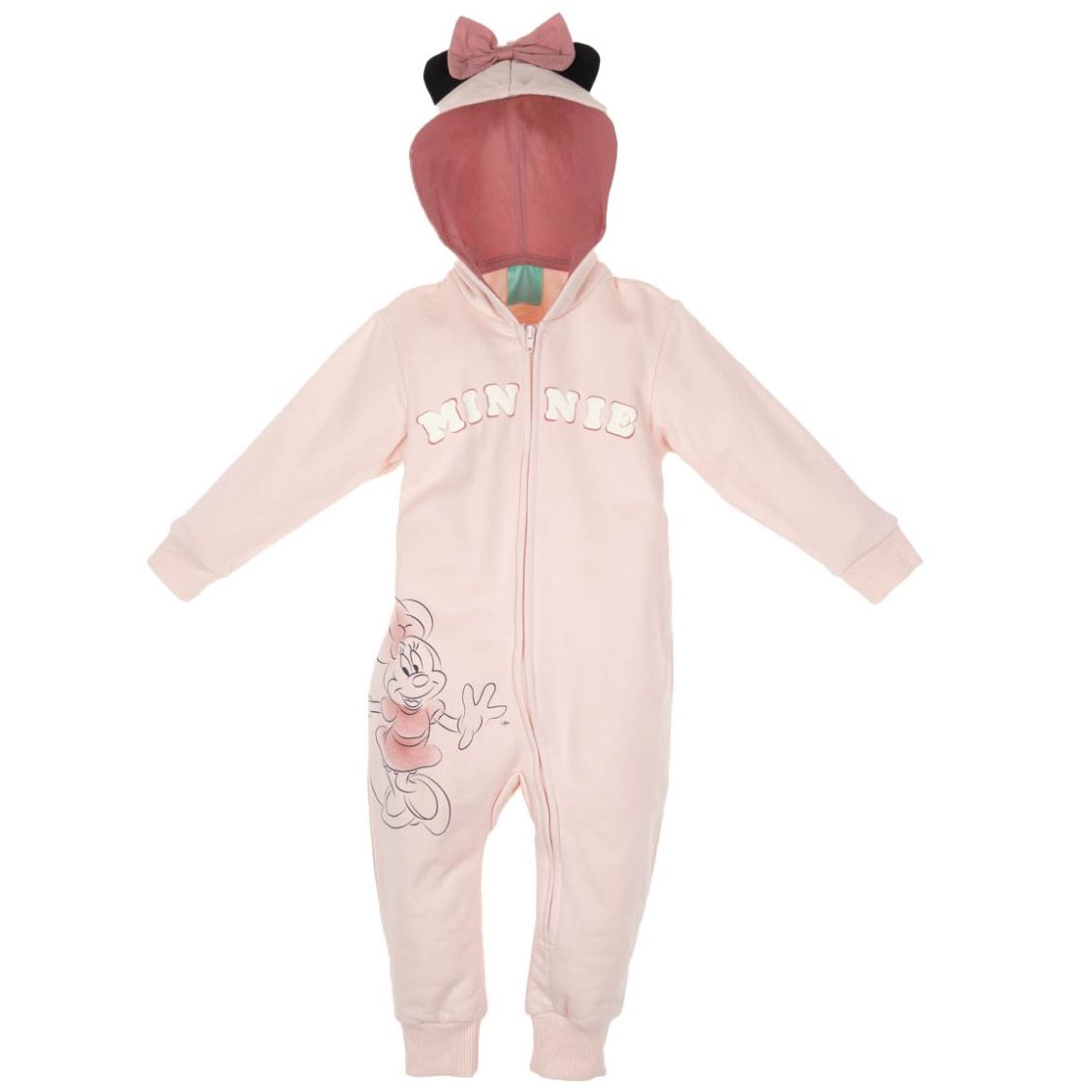 Pijama Mameluco con Gorro Minnie Mouse para Bebé Niña Disney