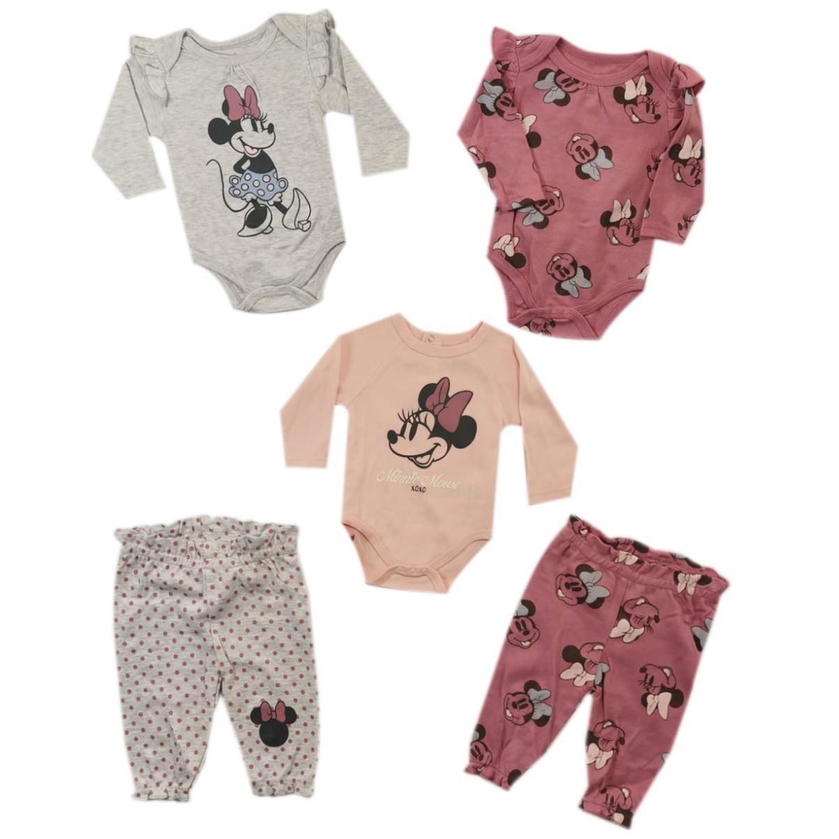 Set de Pijamas Mameluco para Bebé Niña Disney