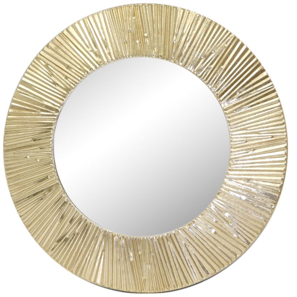 Espejo Round de Metal Gold Vintage Home