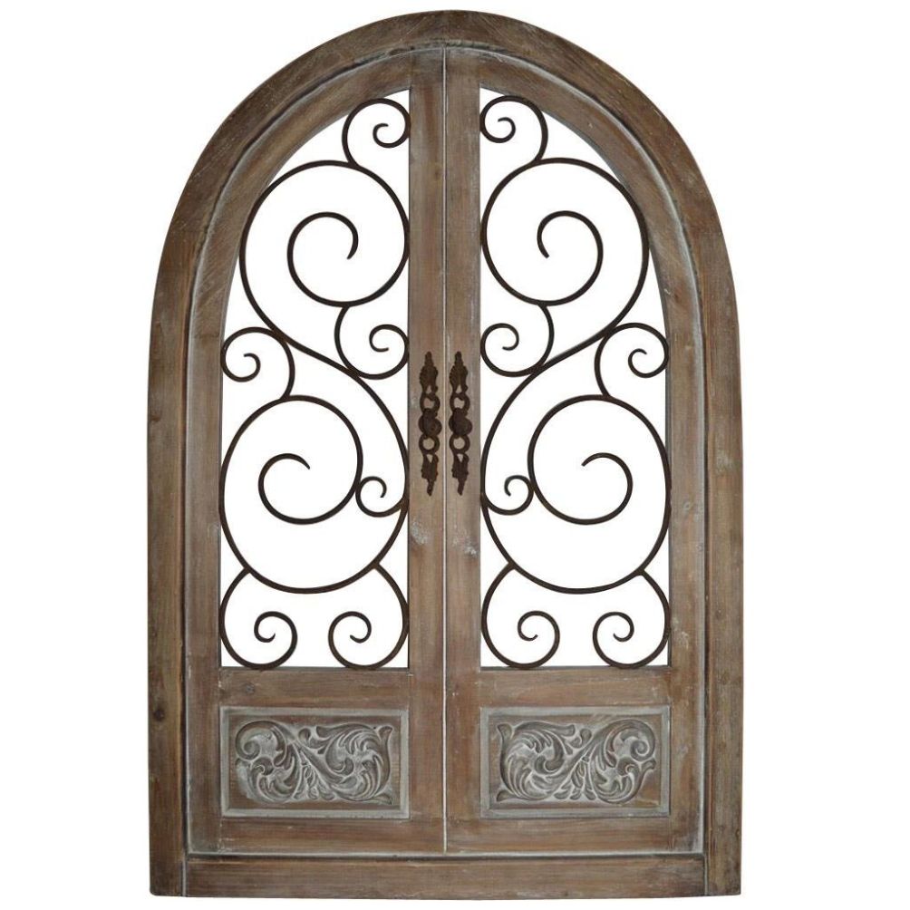 Decorativo de Pared Ventana Carved Scroll Vintage Home