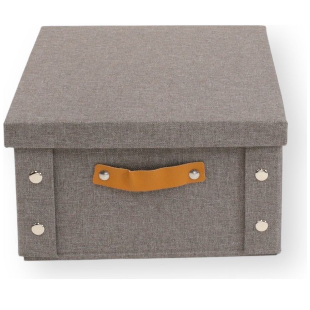 Caja Organizadora Mediana Color Gris 26.5 X 31.5 X 14.5 Cm Home Nature