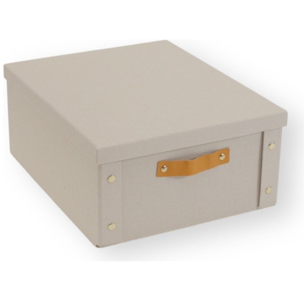 Caja Organizadora Grande Color Blanco 33 X 40 X 17 Cm Home Nature