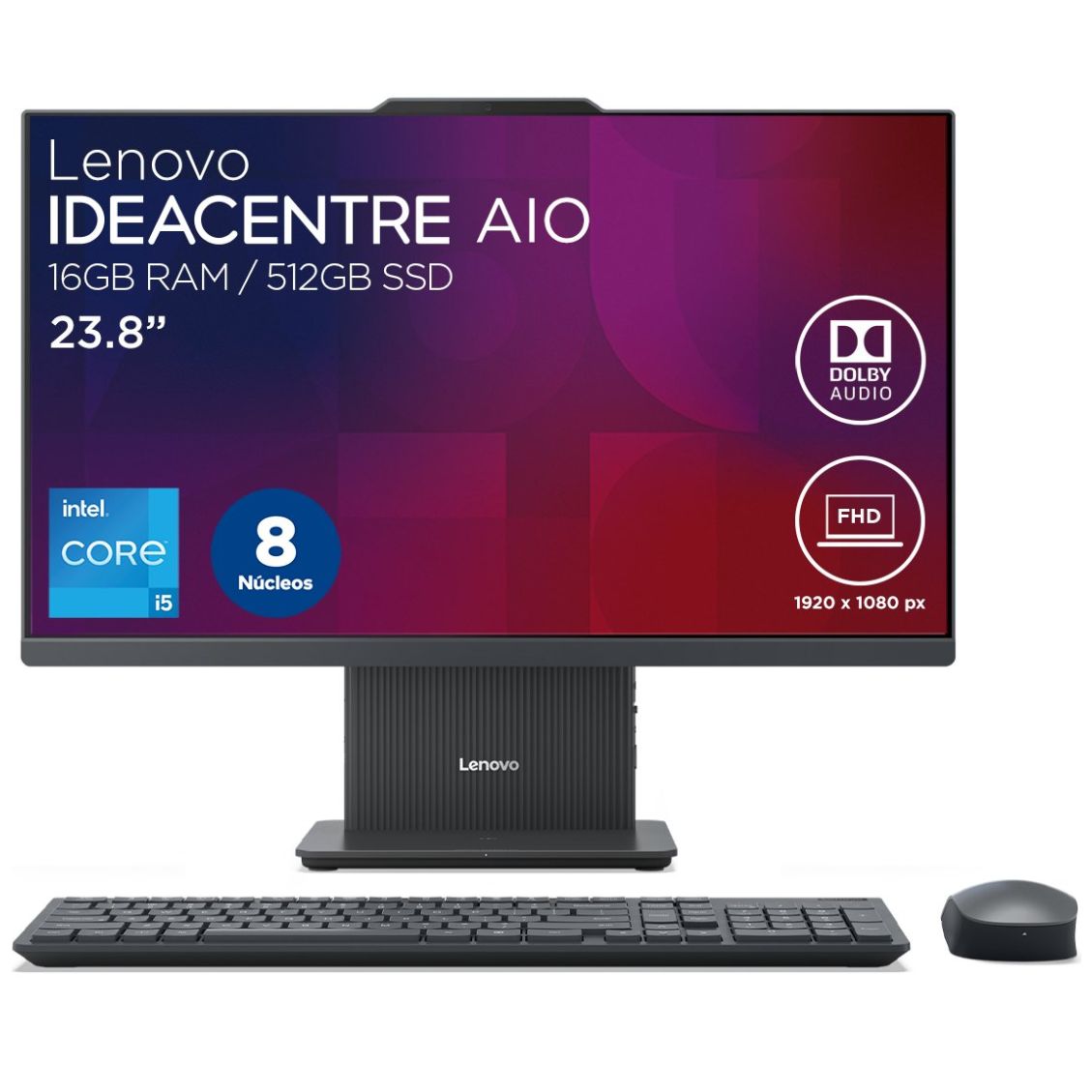 Desktop All In One Lenovo Ideacentre Intel Core I5 16 Gb Ram 512 Gb Ssd