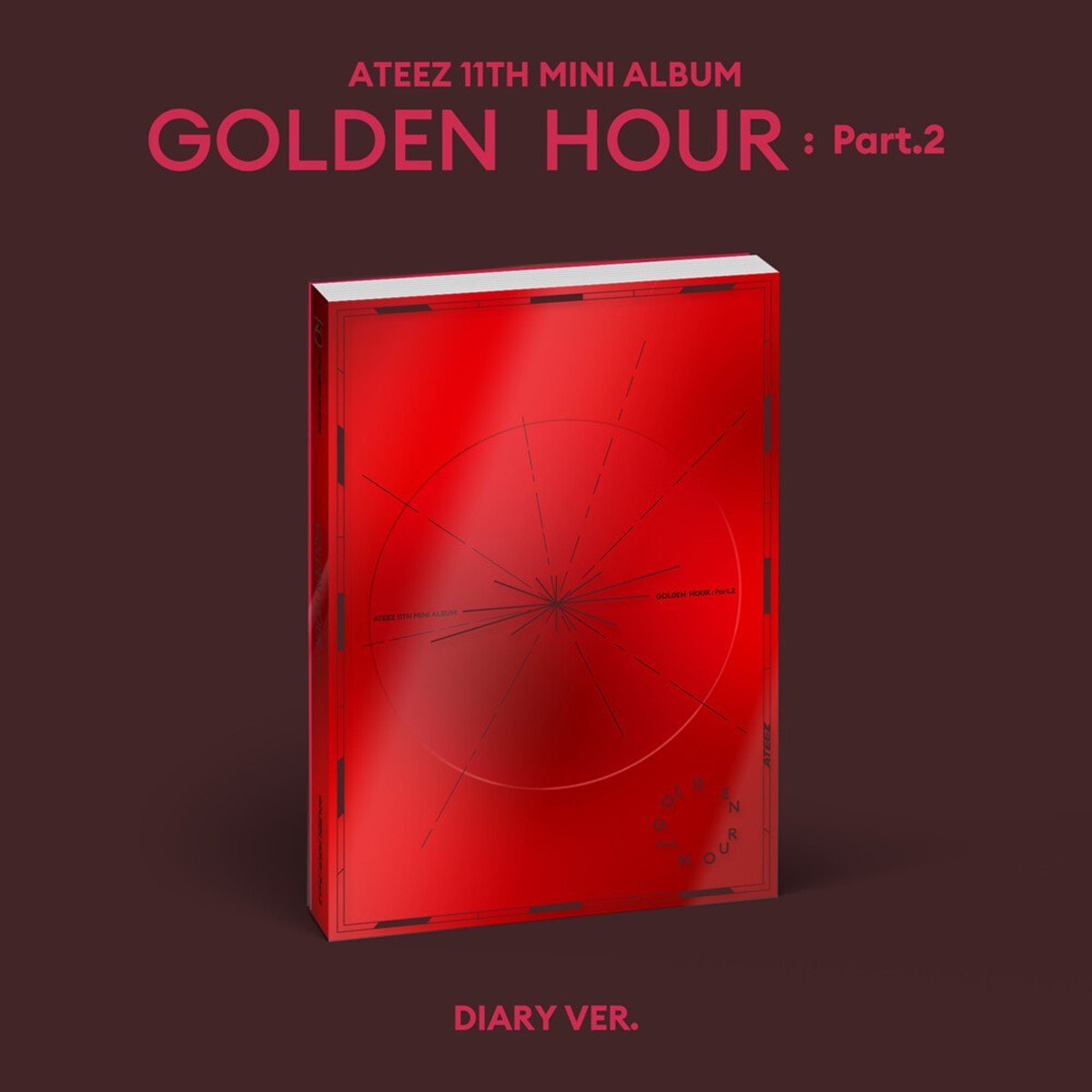 Cd Ateez - Golden Hour: Part. 2 Ver A:  Diary Version, For Version Or To Version