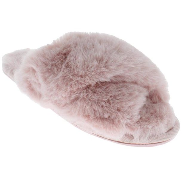 Pantuflas Peluche Comfort Fit para Mujer