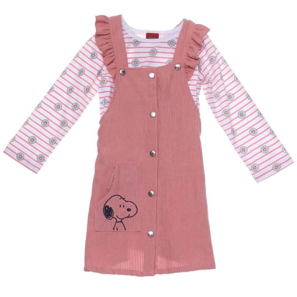 Jumper y Playera para Niñas Snoopy