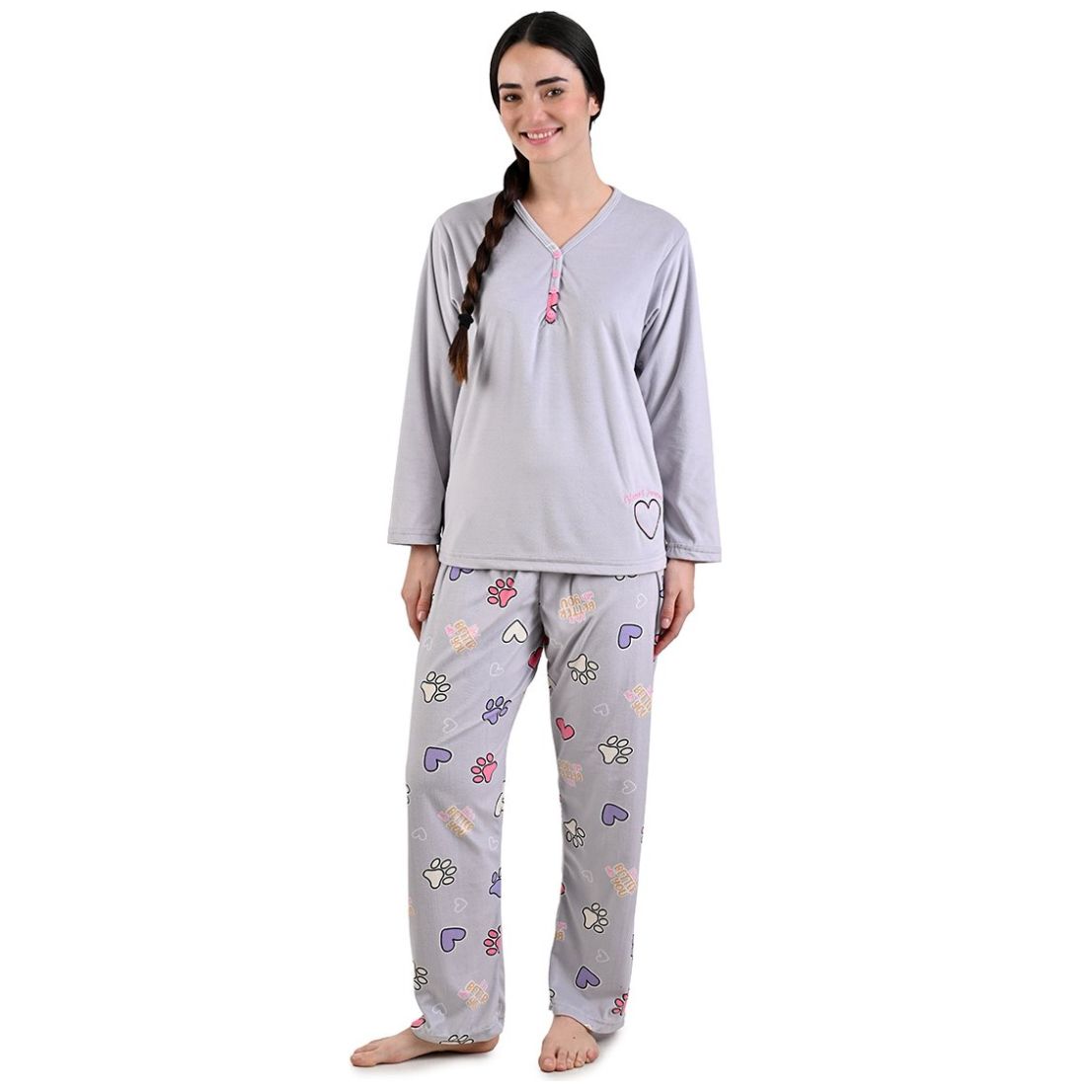 Pijama Pantalón Huellas Sugar & Milk para Mujer