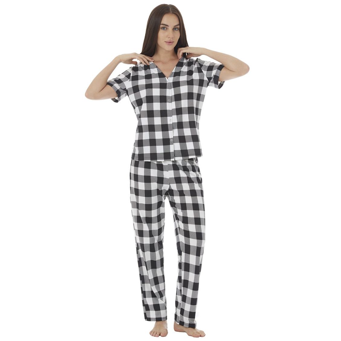 Pijama Manga Corta Tops & Bottoms para Mujer