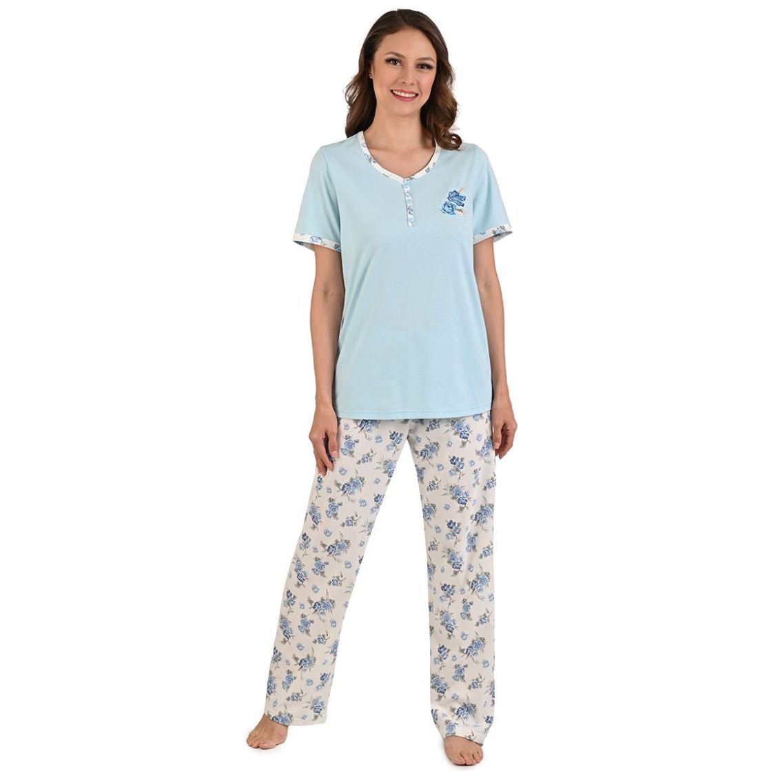 Pijama Manga Corta Thaiss para Mujer