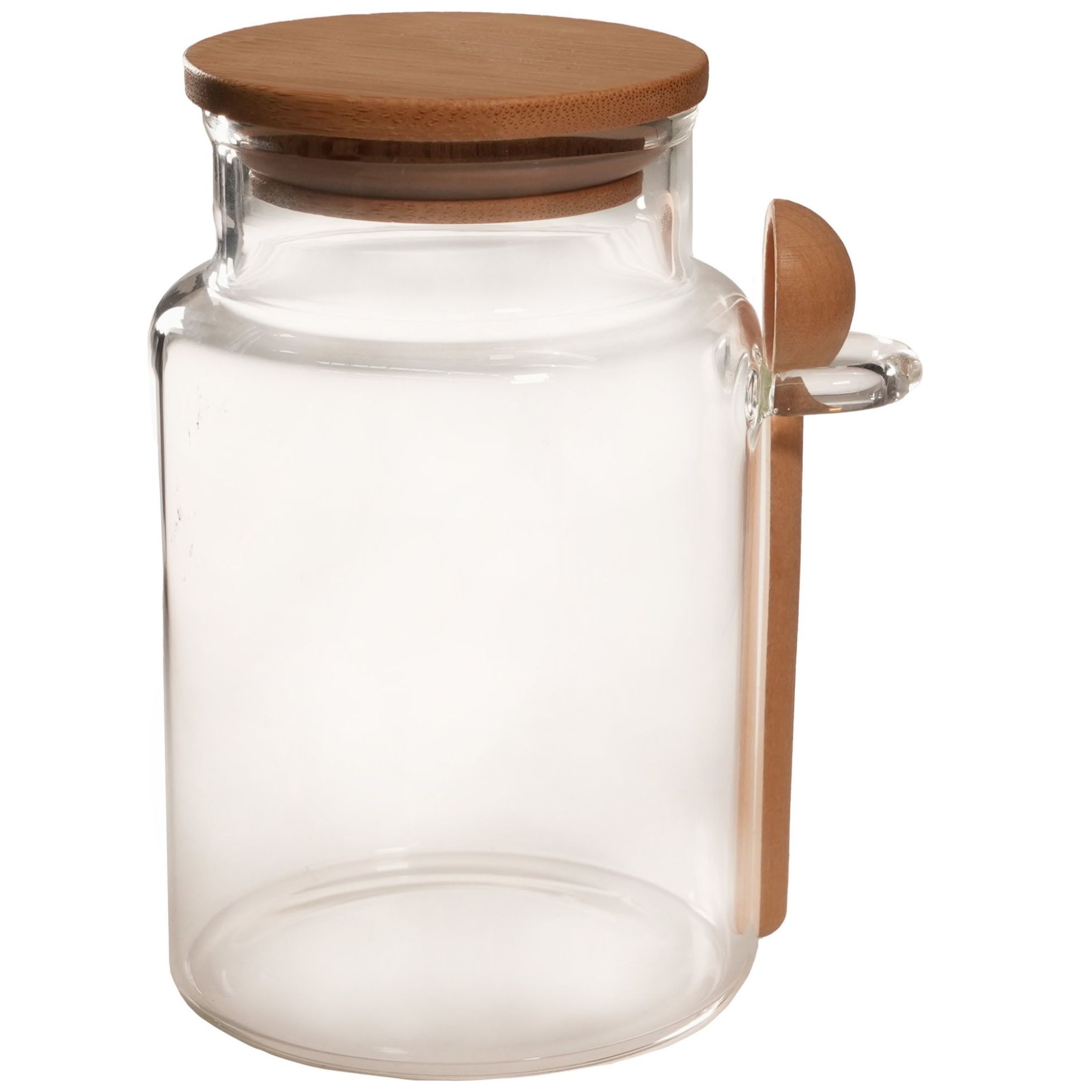 Recipiente de Vidrio con Cuchara de Madera 400 Ml Home Nature