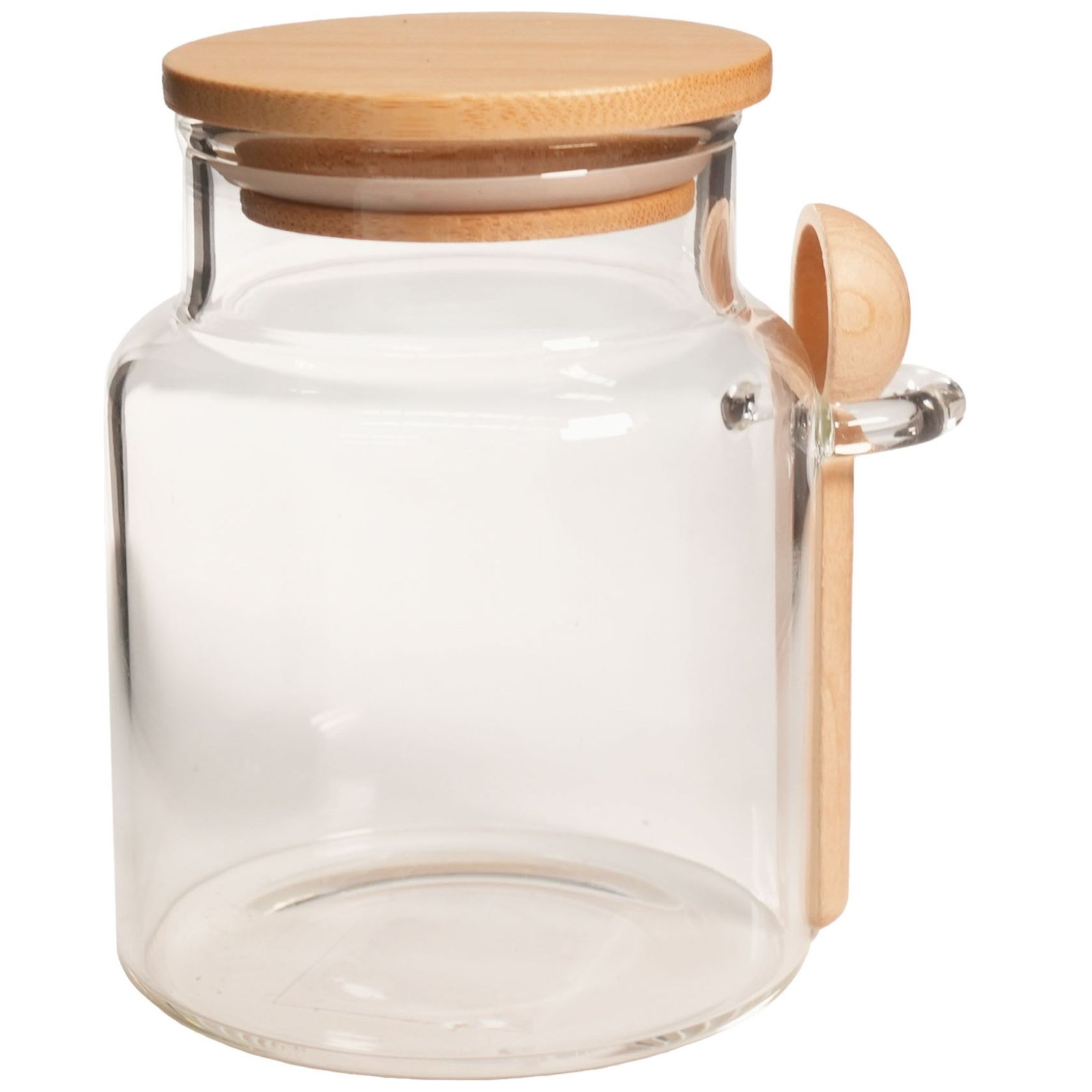 Recipiente de Vidrio con Cuchara de Madera 300 Ml Home Nature