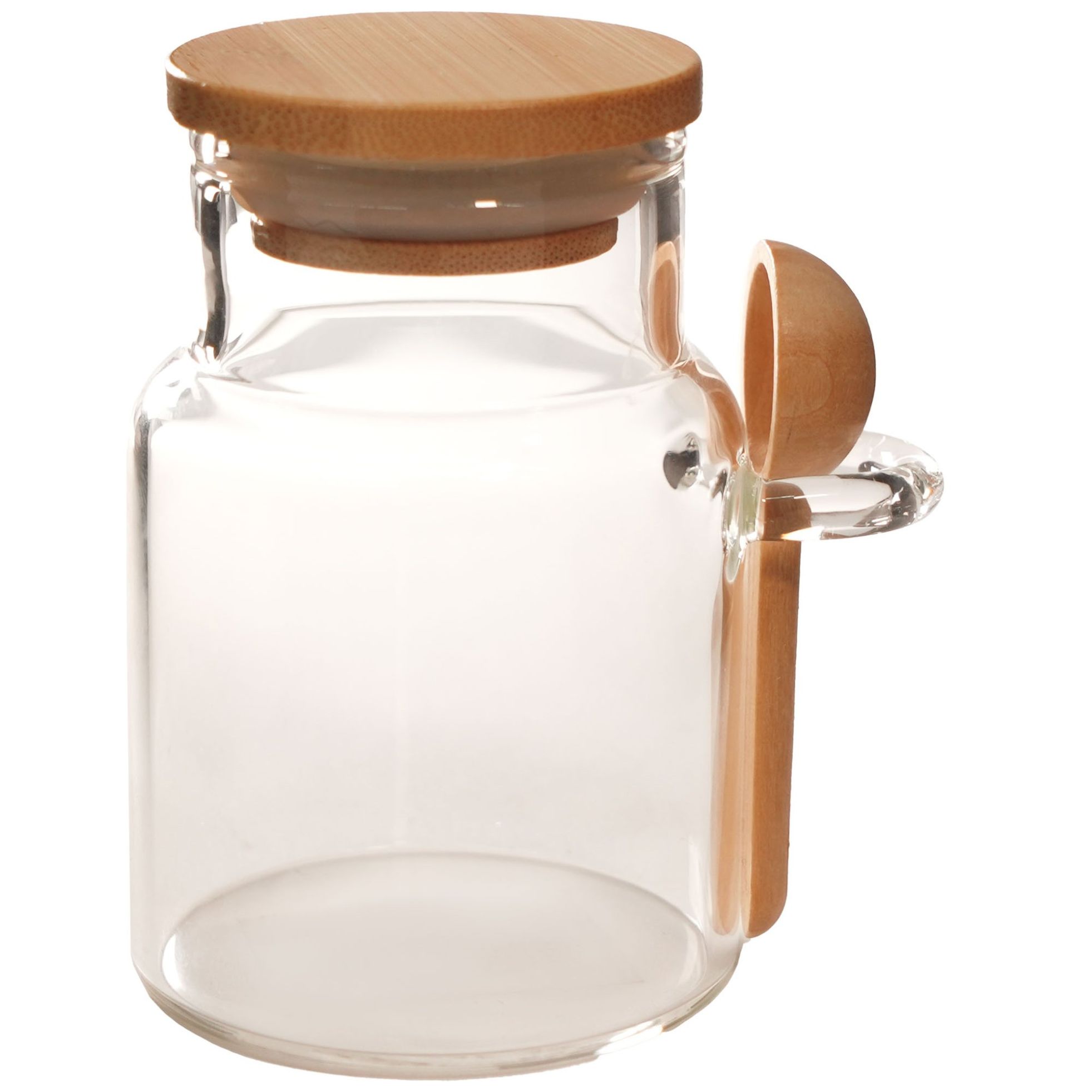 Recipiente de Vidrio con Cuchara de Madera 150 Ml Home Nature