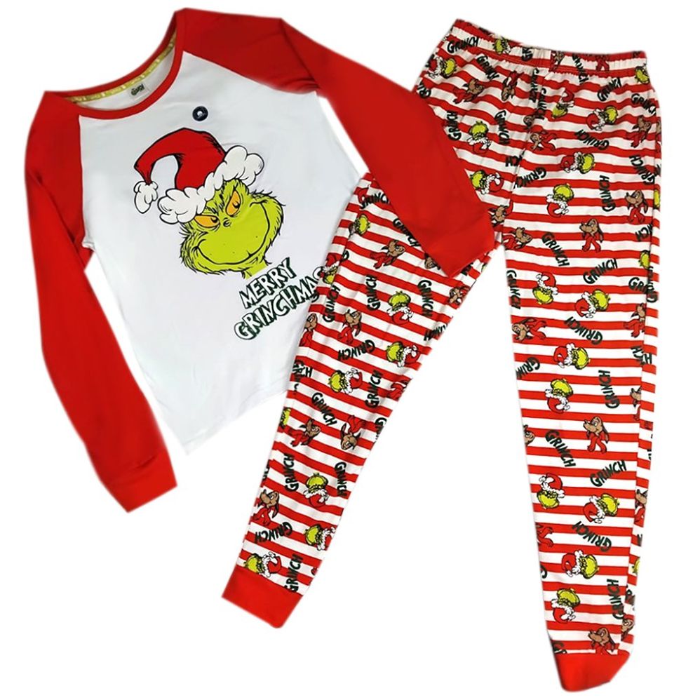 Pijama Manga Larga Grinch para Mujer