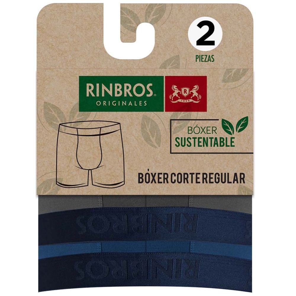 2-Pack Bóxer Sustentable Brief para Hombre Rinbros