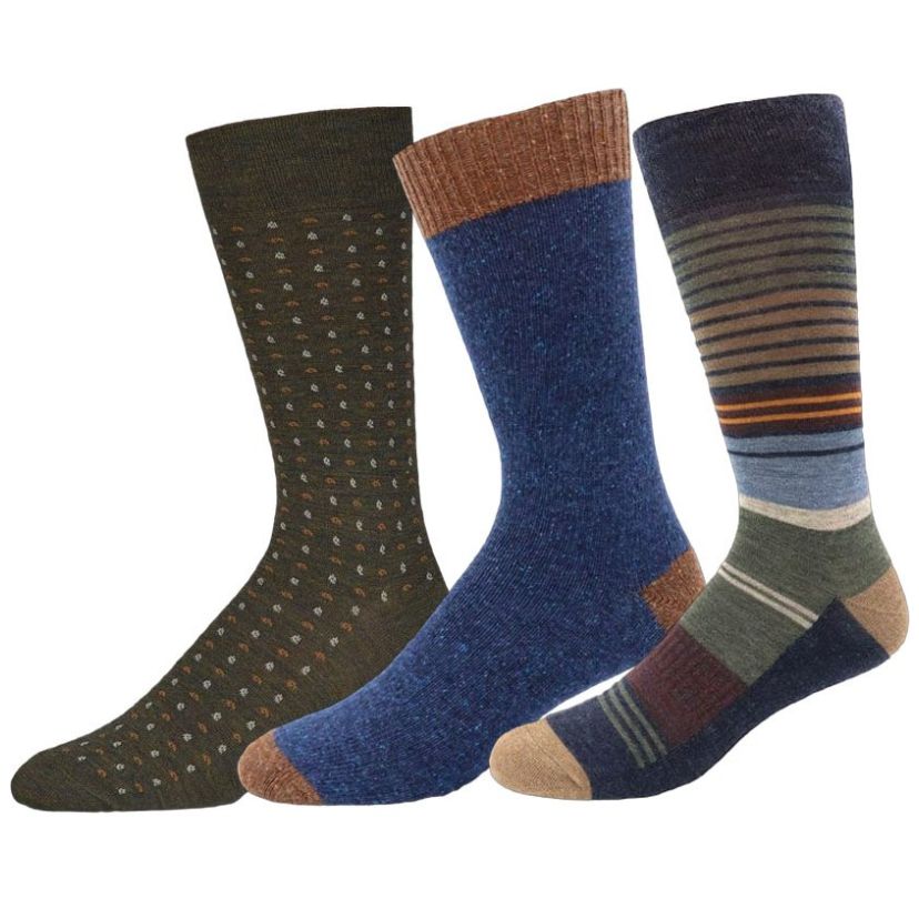 Set Calcetines Estampados de 3 Piezas para Hombre Mario Barutti