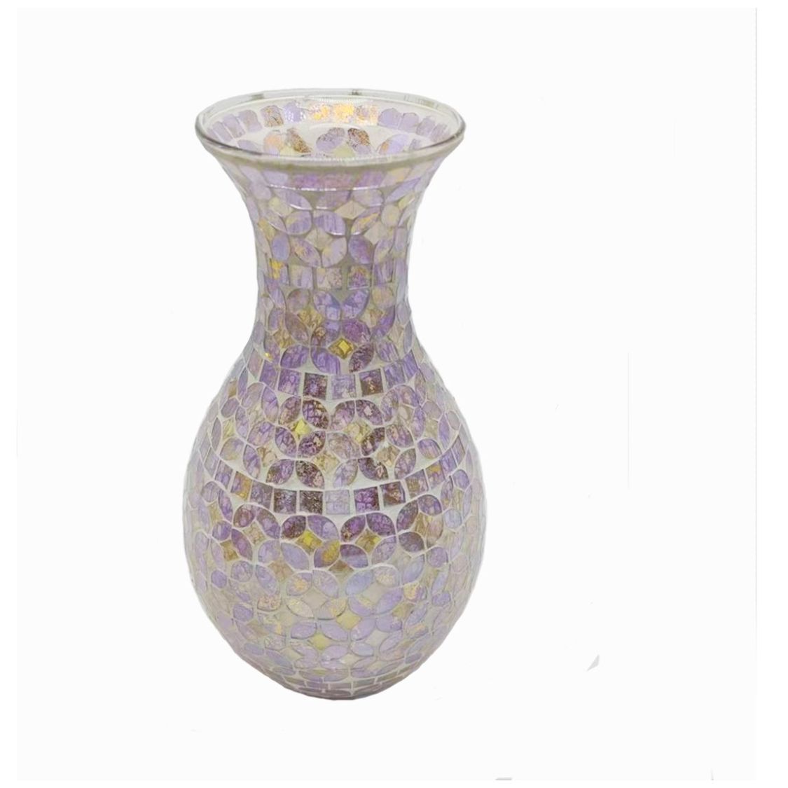 Vasija Mosaic Lavander Vintage Home