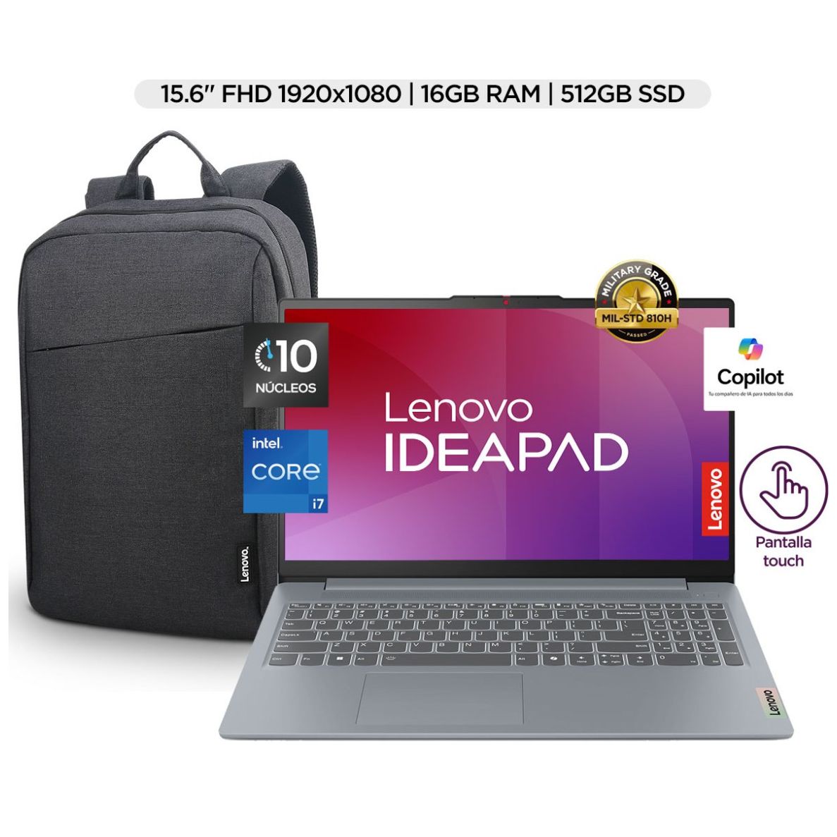 Laptop Touch Lenovo Ip Slim 3 15.6 I713 16 512 M