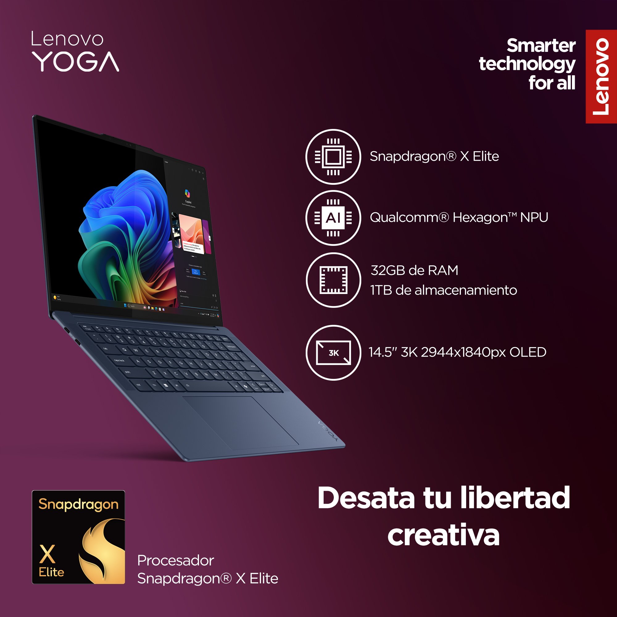 Laptop Touch Yoga Slim 7 14.5 Snapd X  32 1T C Pc