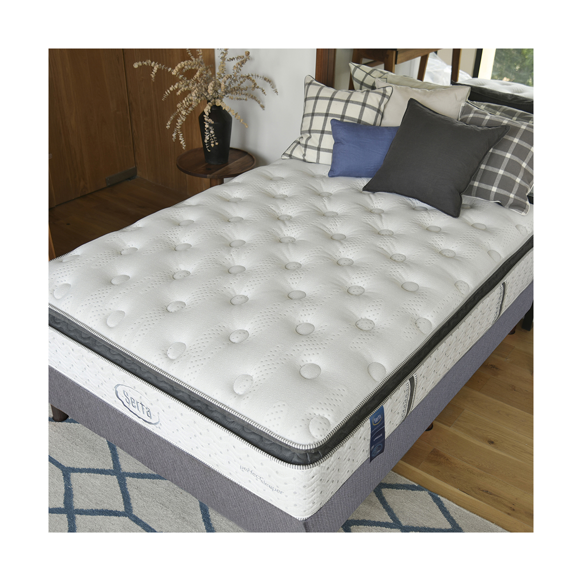 Juego de Colchón y Box Unique King Size Serta