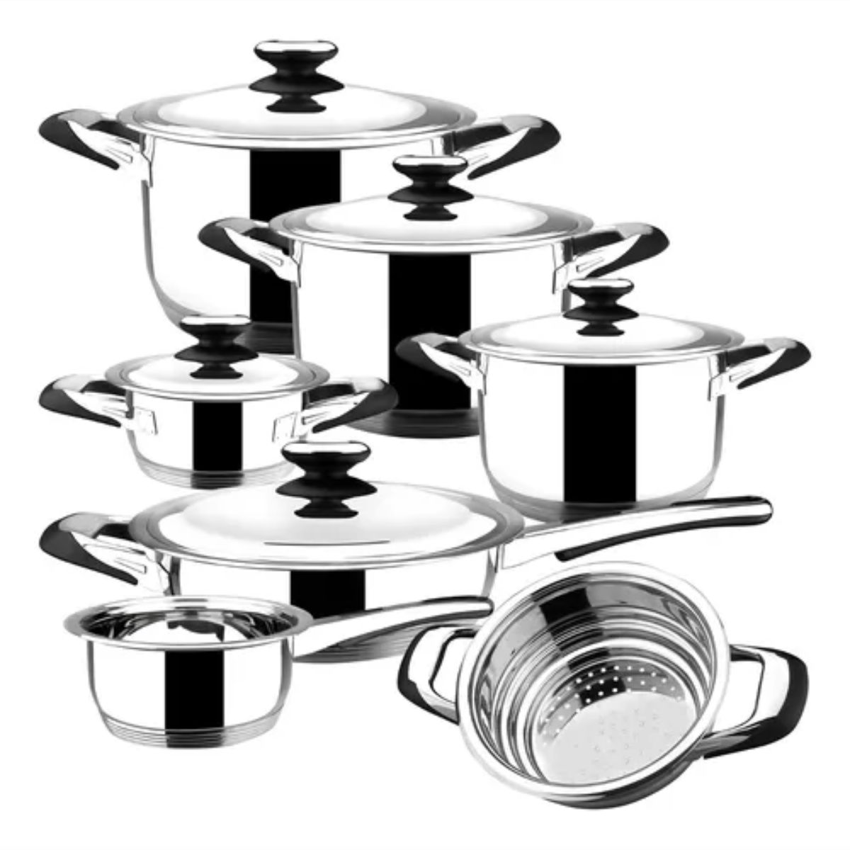 Batería 12 Pzas Ecotherm Aisi 304 Magefesa