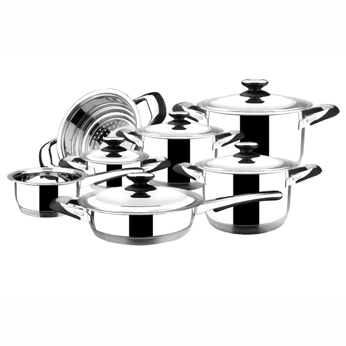 Batería 12 Pzas Ecotherm Aisi 304 Magefesa