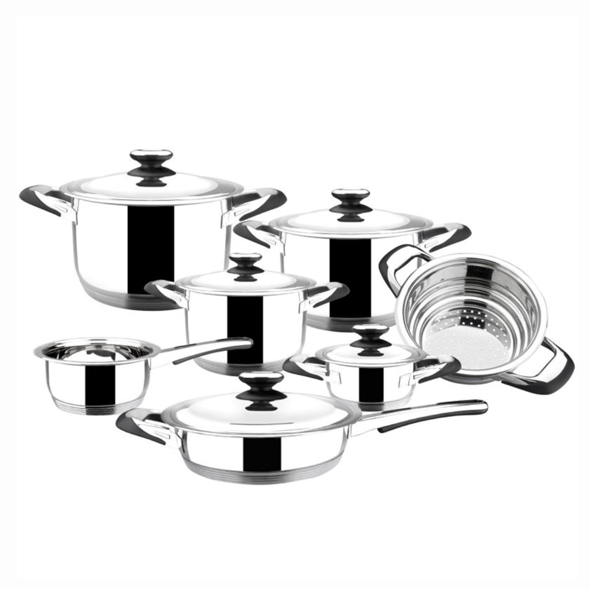 Batería 12 Pzas Ecotherm Aisi 304 Magefesa