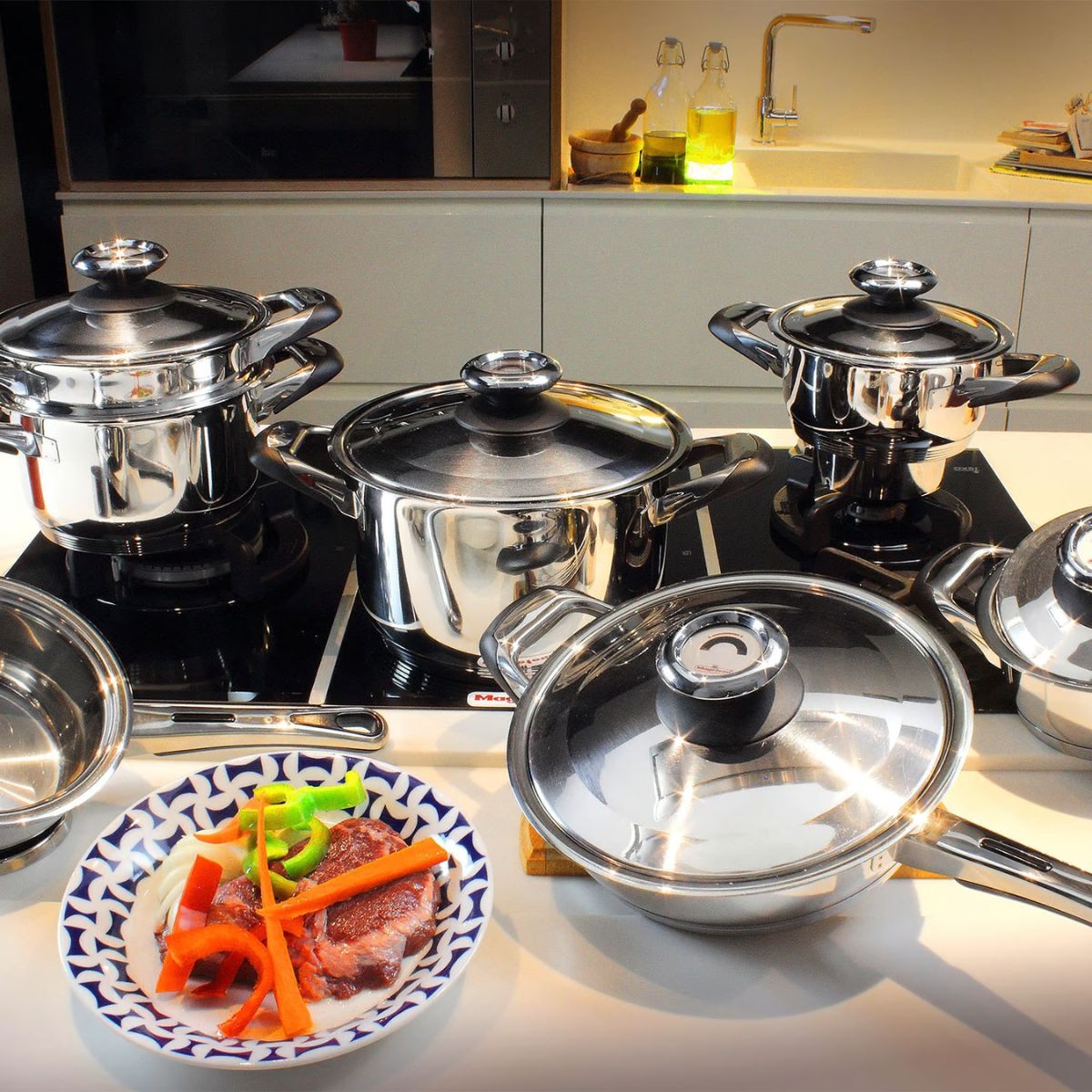 Batería 12 Pzas Ecotherm Aisi 304 Magefesa