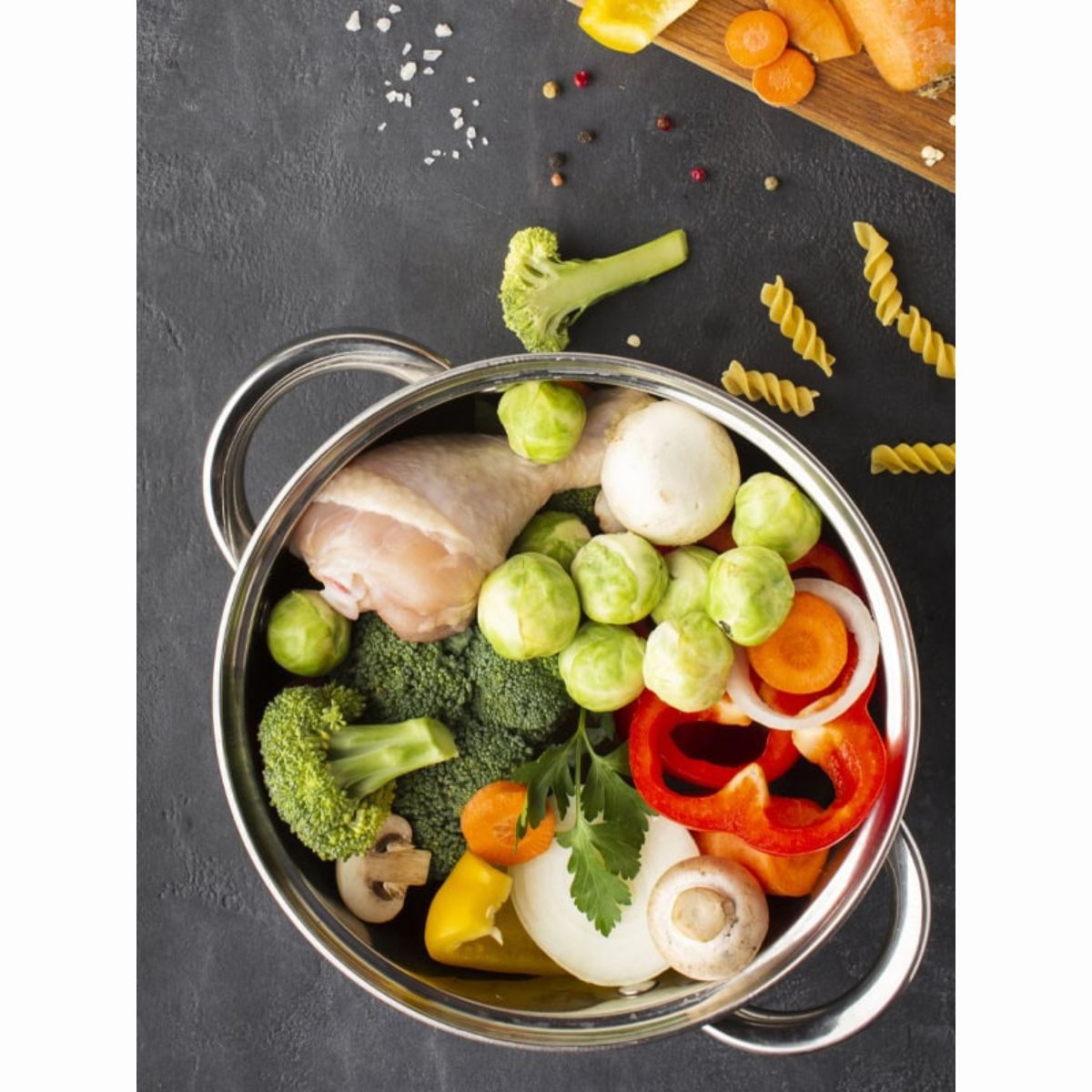 Batería Vesta 10 Piezas Magefesa  Acero Inoxidable