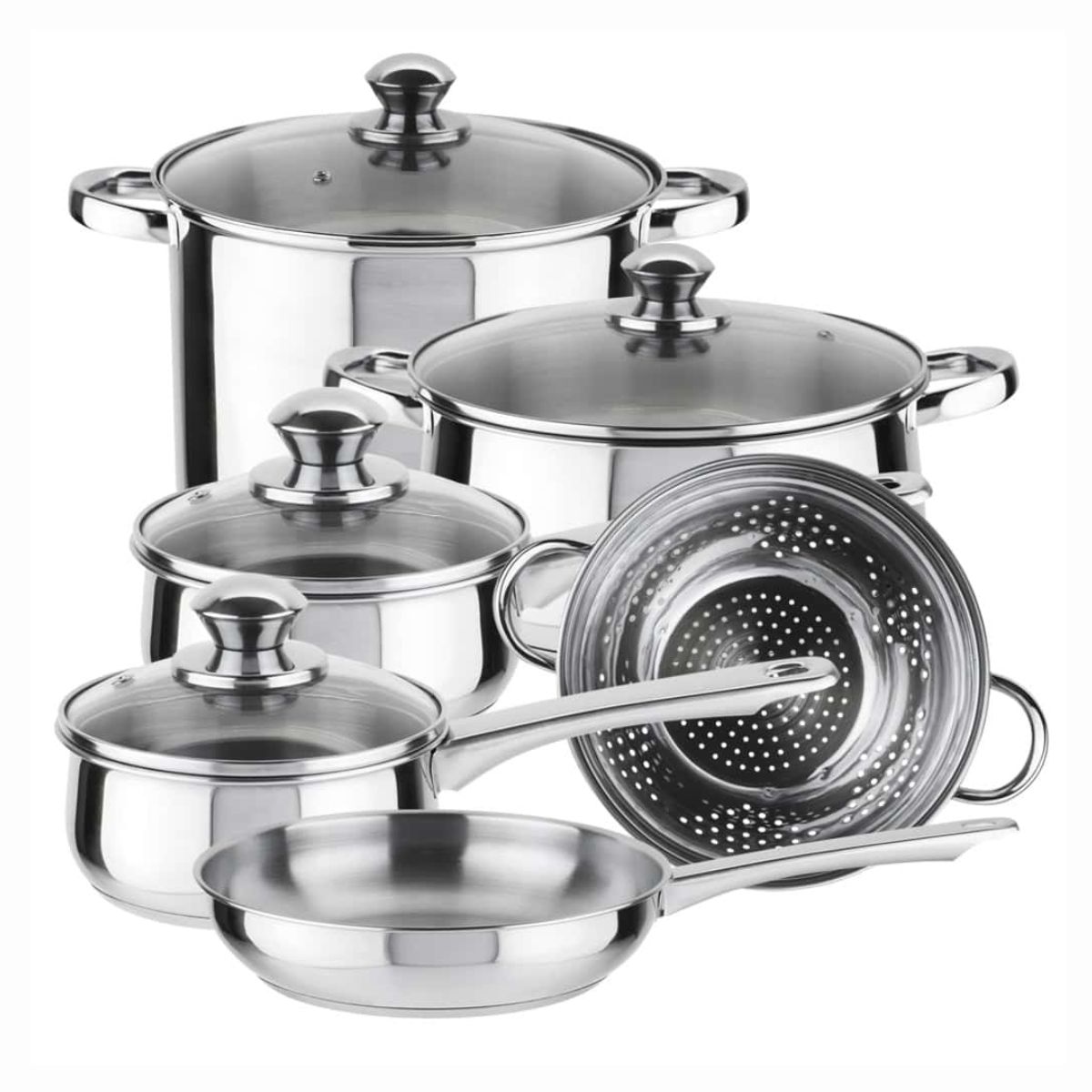 Batería Vesta 10 Piezas Magefesa  Acero Inoxidable