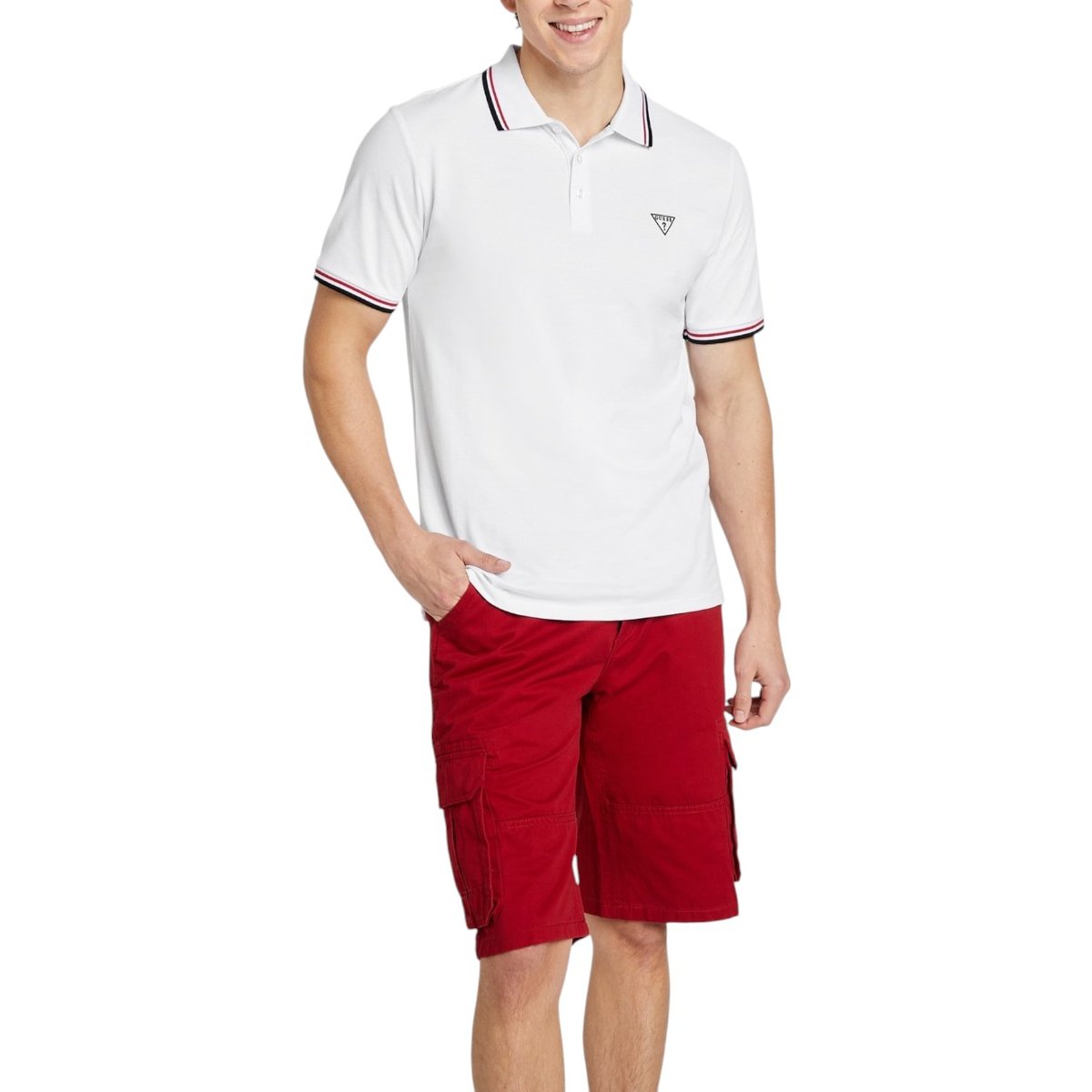 Playera Polo Guess Manga Corta para Hombre