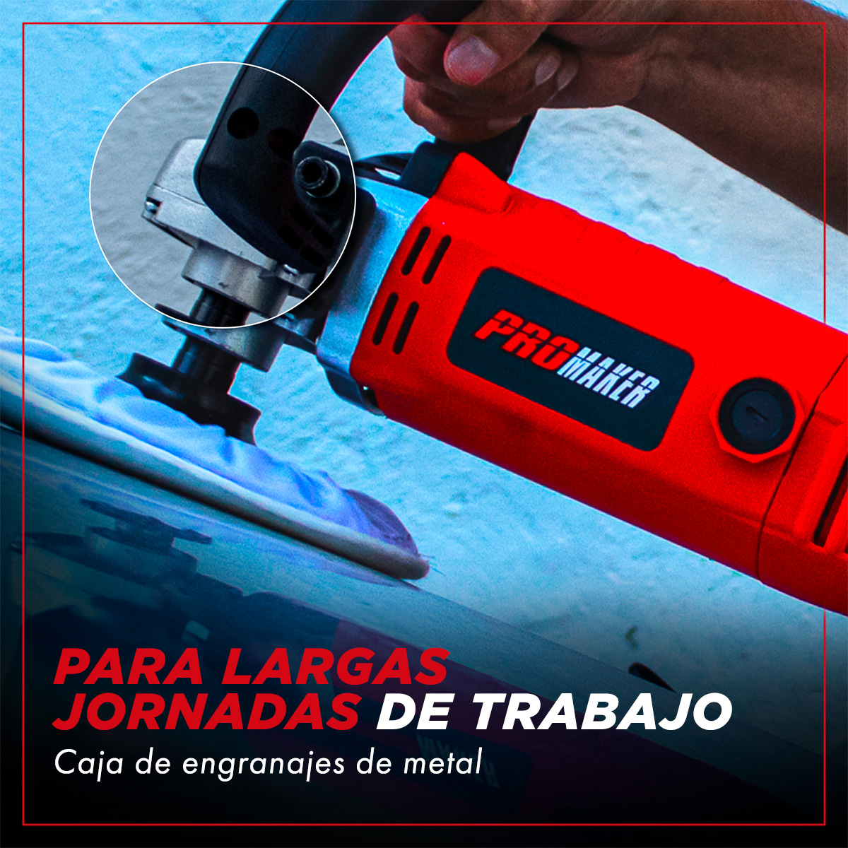 Pulidora con 6 Velocidades Variables Promaker 7"