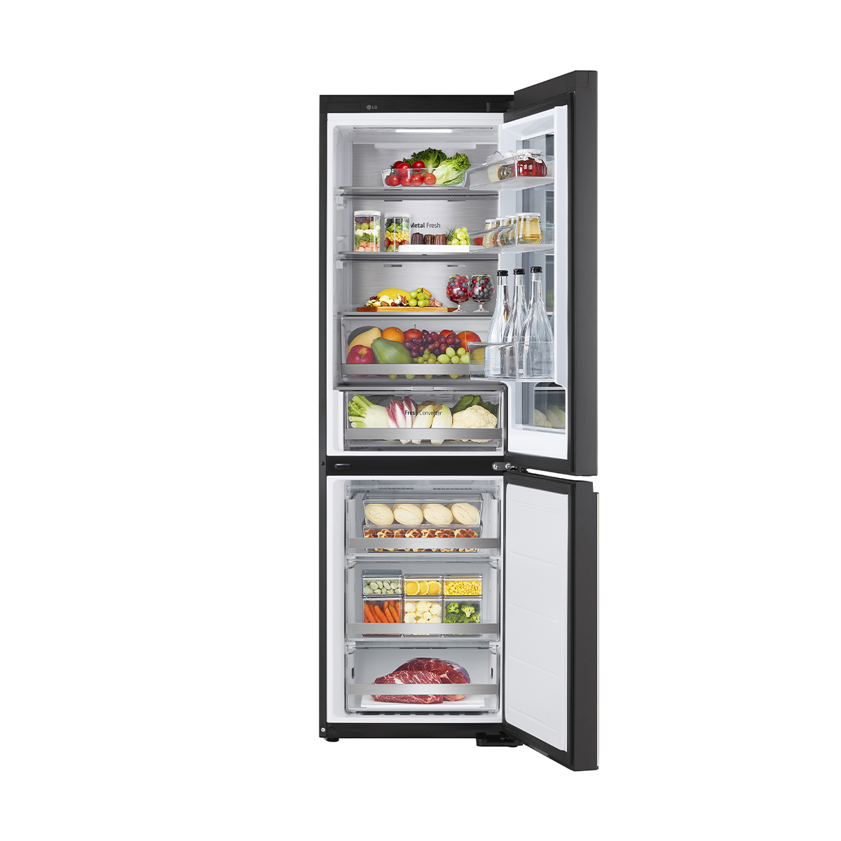 Refrigerador Lg Bottom Freezer 12P Gb35Bvb Beige