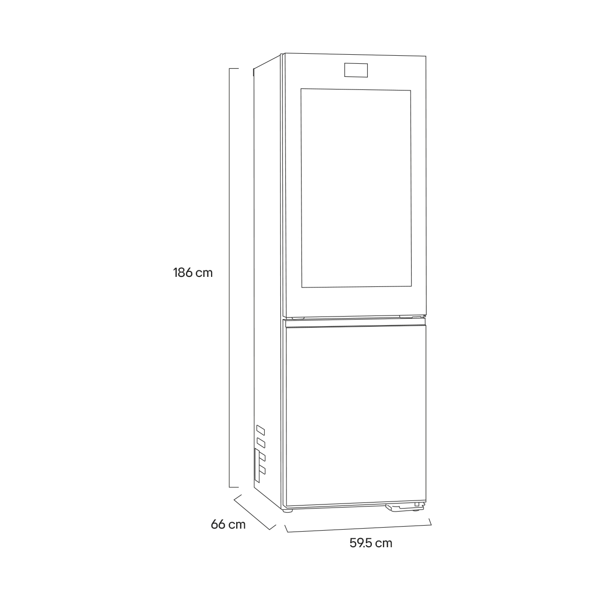 Refrigerador Lg Bottom Freezer 12P Gb35Bvb Beige