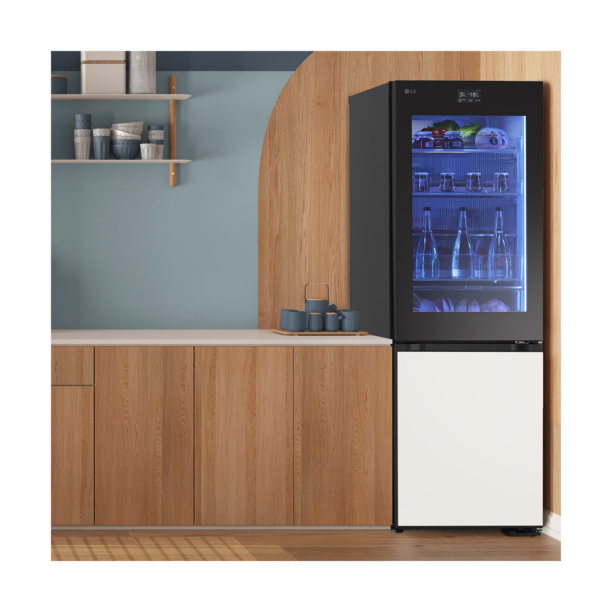 Refrigerador Lg Bottom Freezer 12P Gb35Bvb Beige