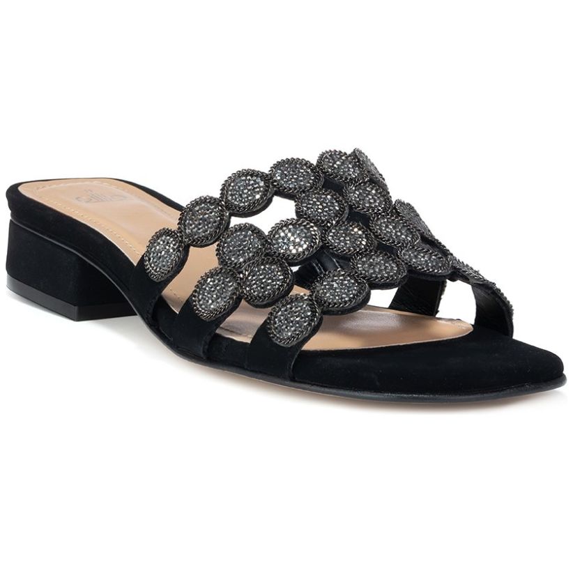 Sandalia con Aplicación Gillio Tacón Bajo para Mujer