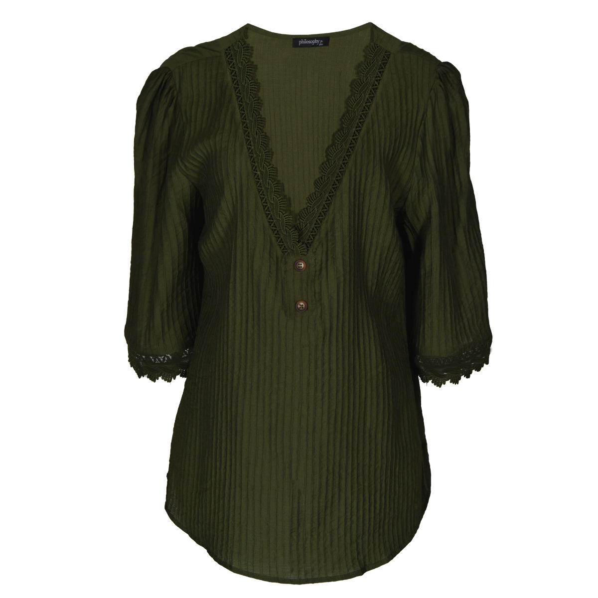 Blusa Encaje Philosophy Jr. Plus para Mujer Curvy