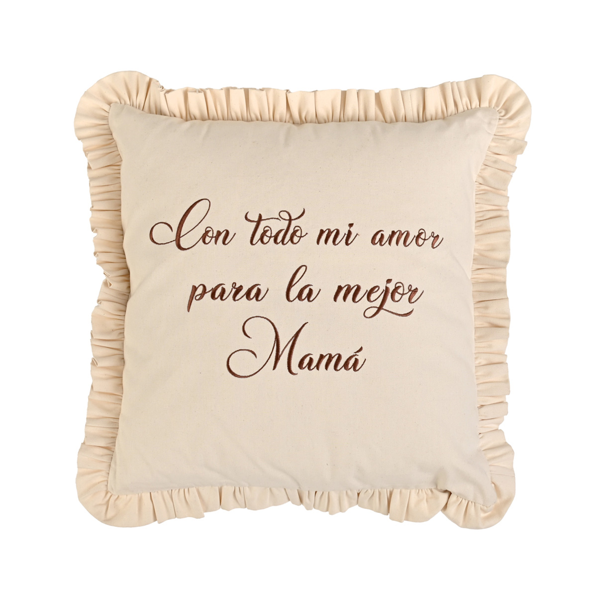 Cojín Bordado con Olán Home Nature