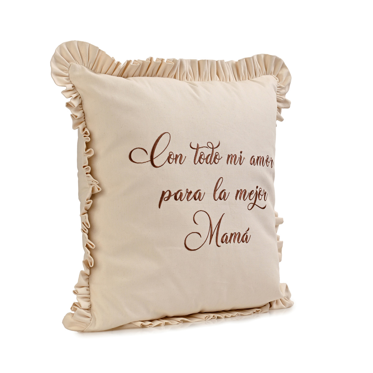 Cojín Bordado con Olán Home Nature