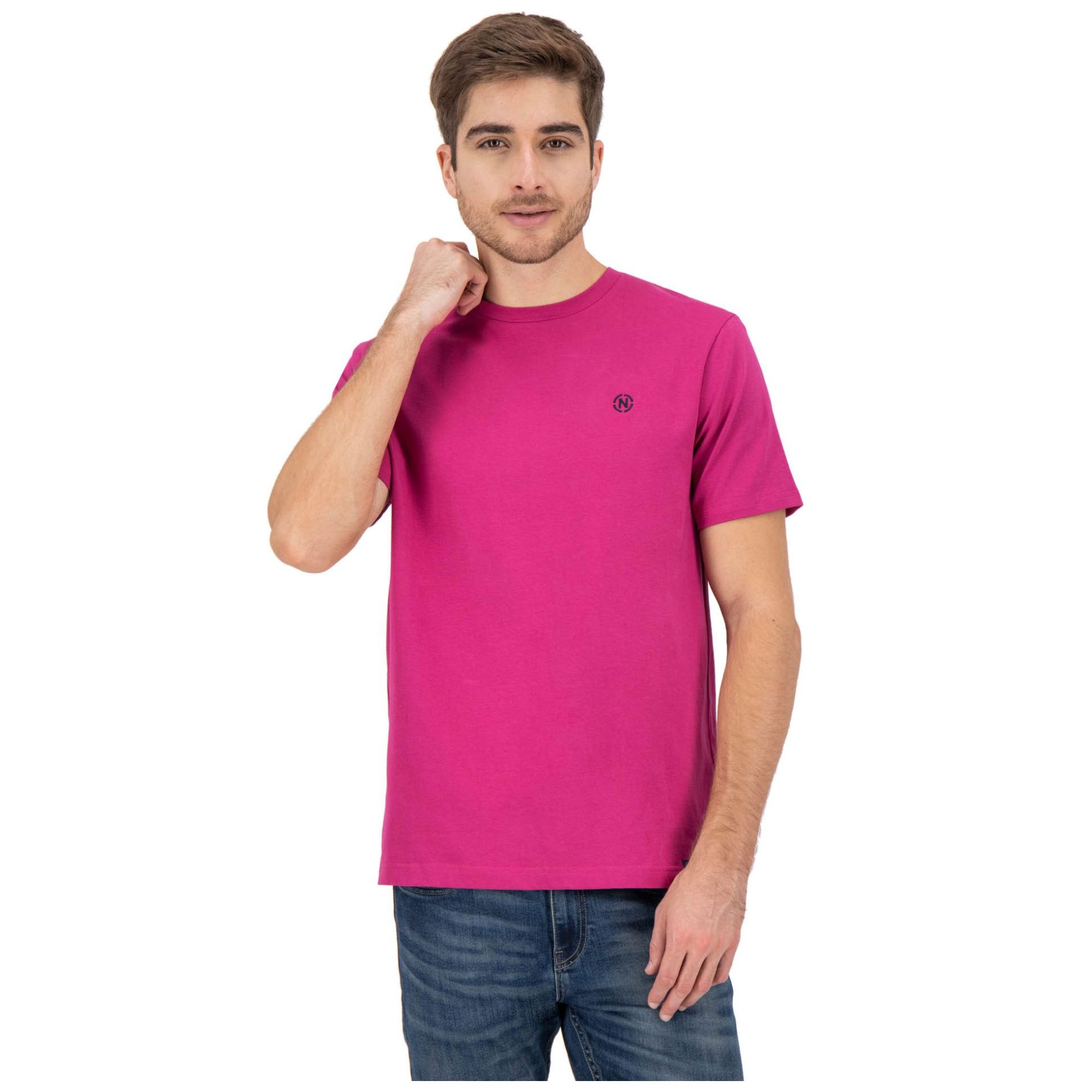 Playera Lisa con Logo Nautica Jeans Co para Hombre