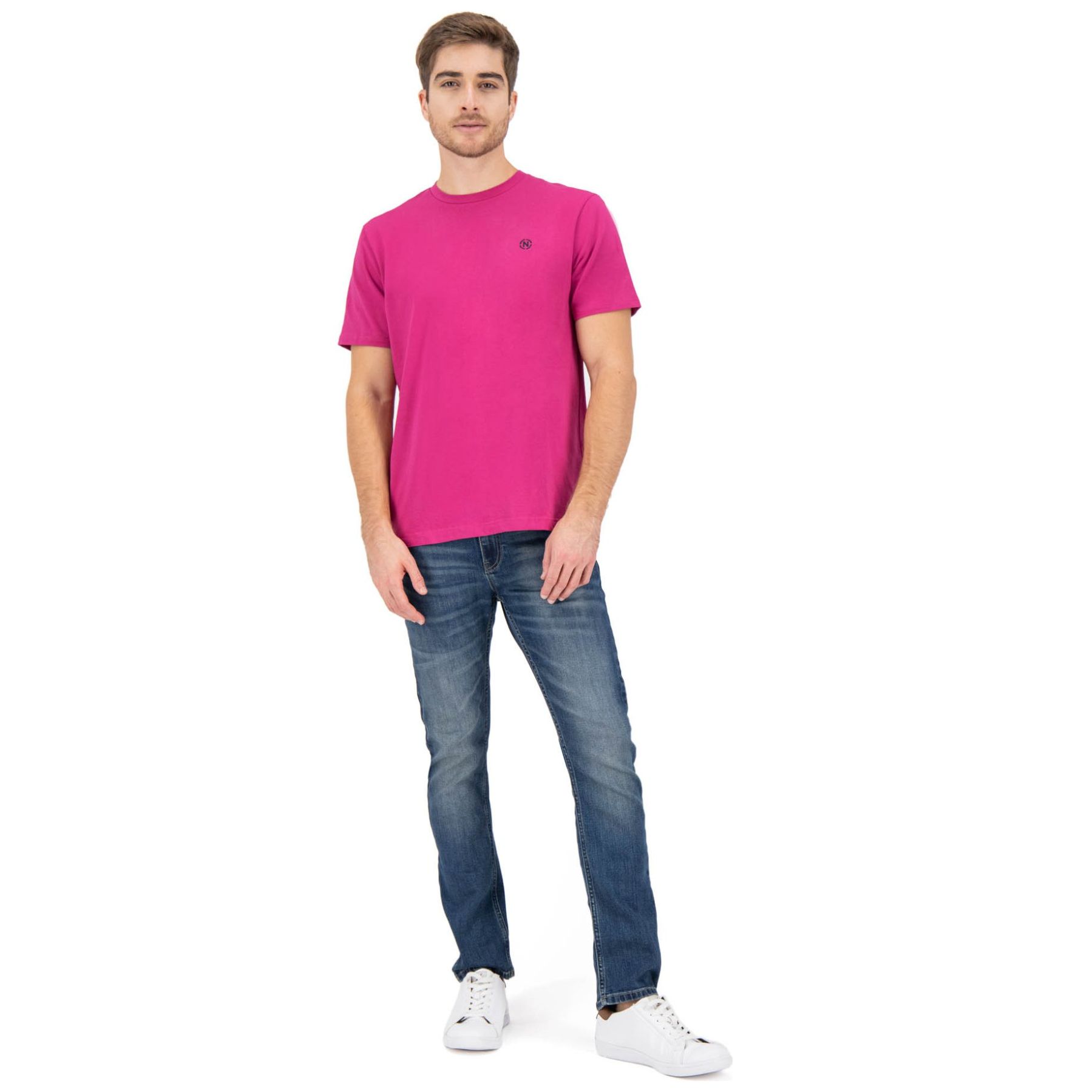 Playera Lisa con Logo Nautica Jeans Co para Hombre