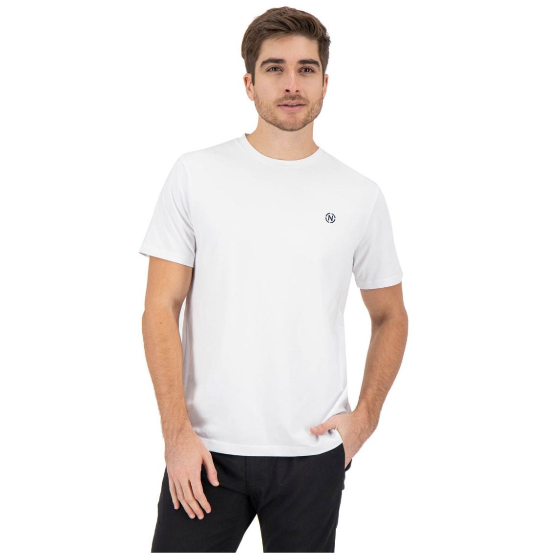 Playera Lisa con Logo Nautica Jeans Co para Hombre