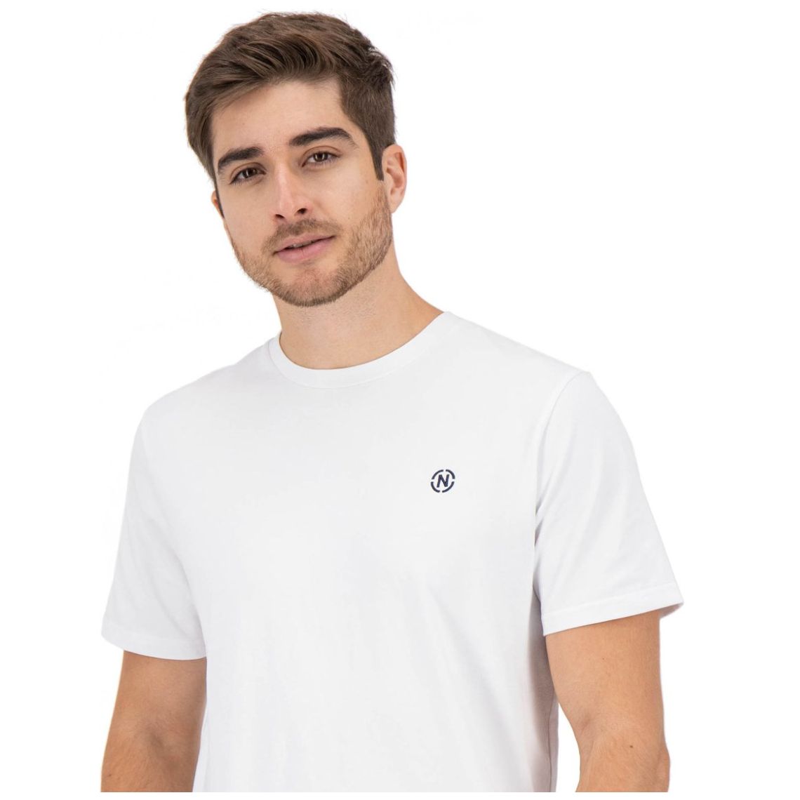 Playera Lisa con Logo Nautica Jeans Co para Hombre