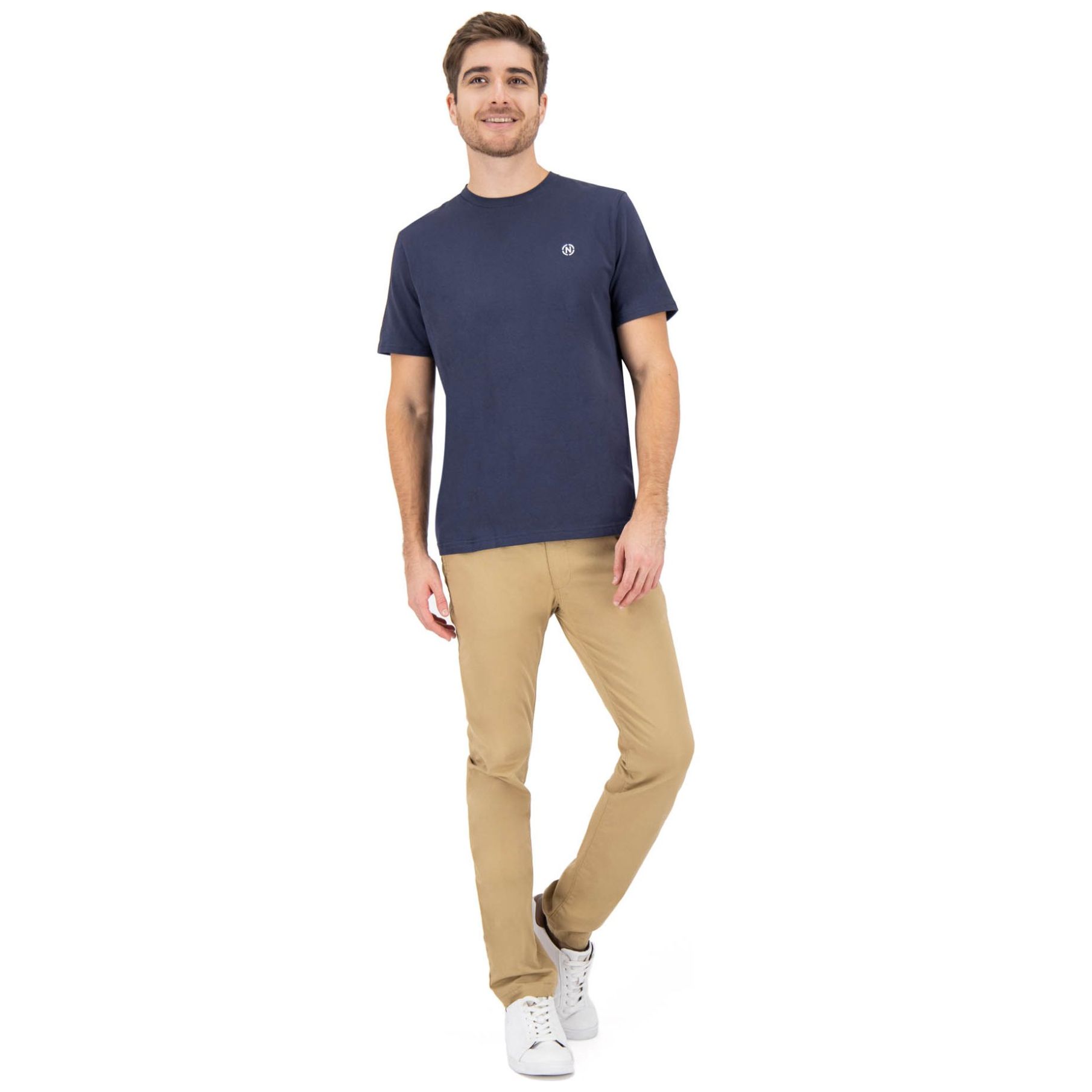 Playera Lisa con Logo Nautica Jeans Co para Hombre