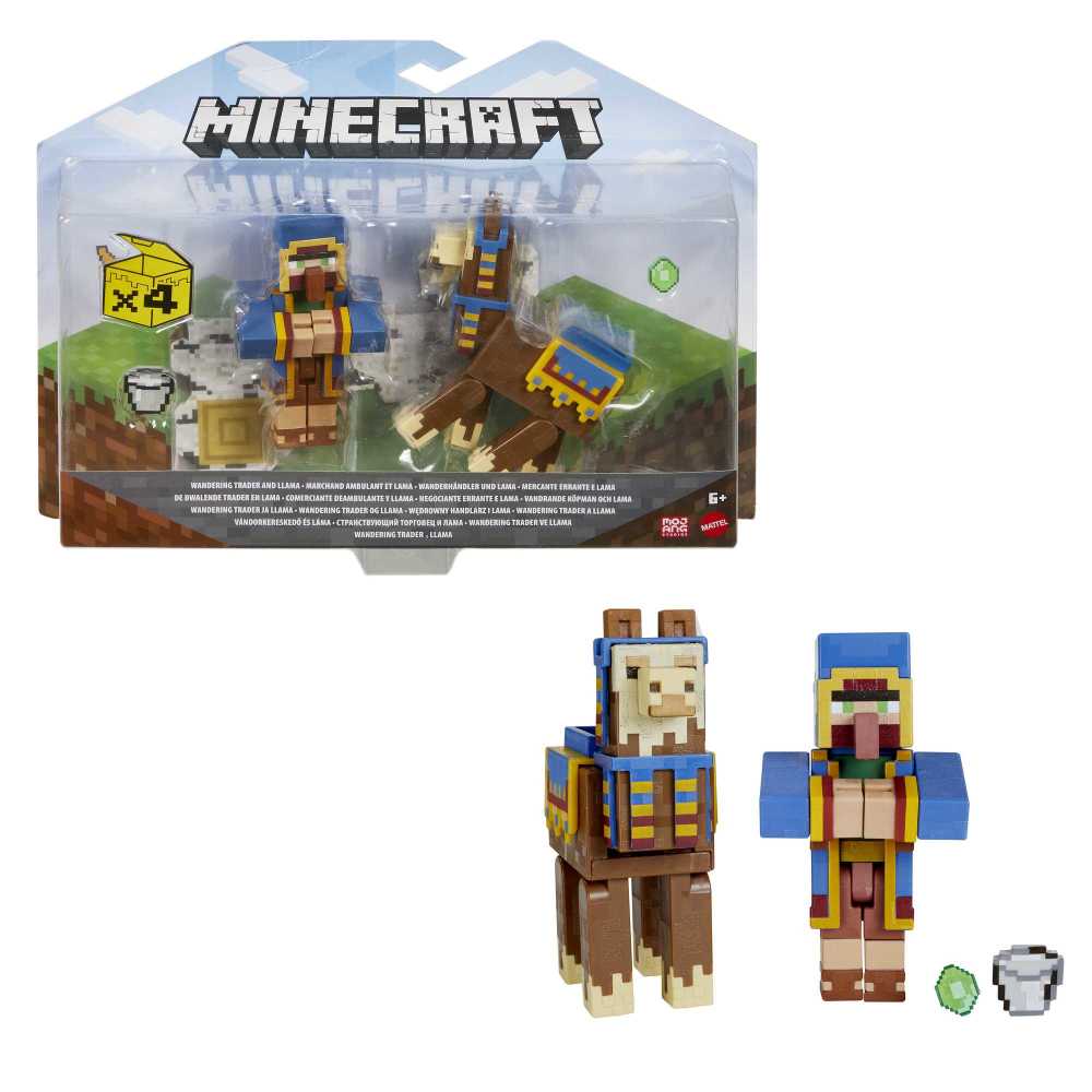 Pack 2 Figuras 3.25" Minecraft