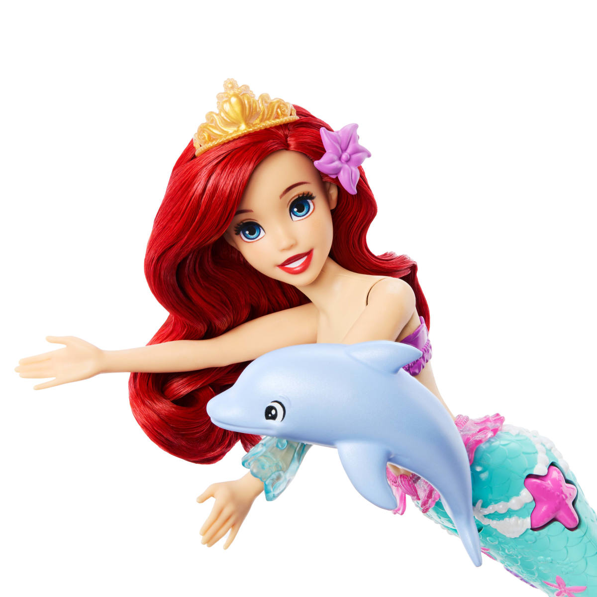 Disney Princesa Set de Juego Ariel con Delfin Y Sebastian