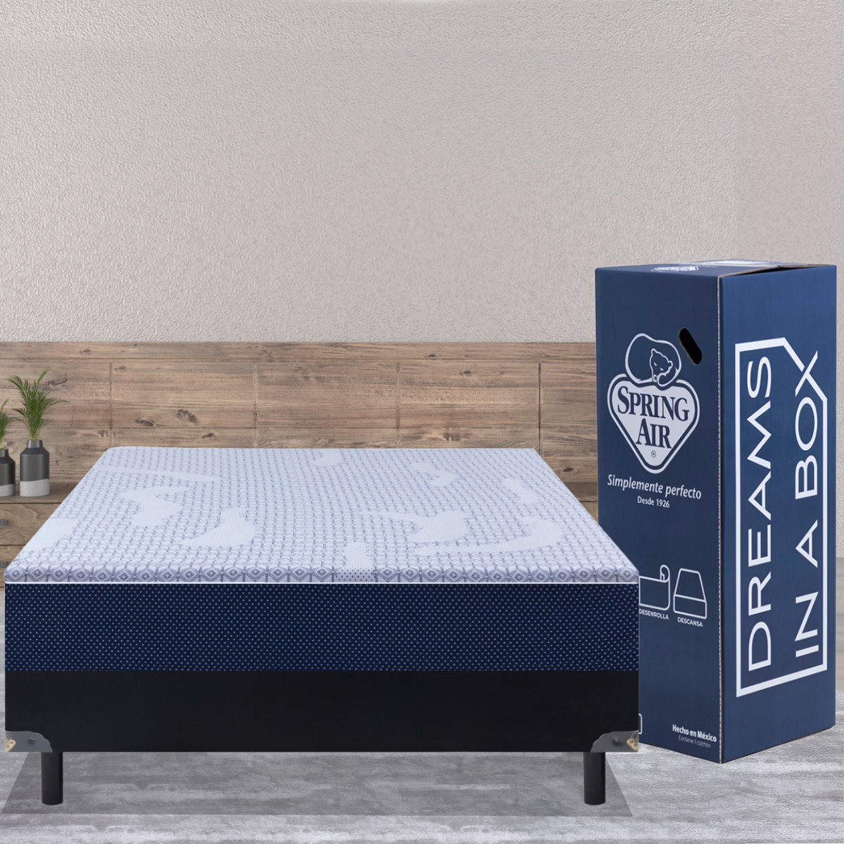 Colchón de Caja Queen Size Therapy Dreams Spring Air