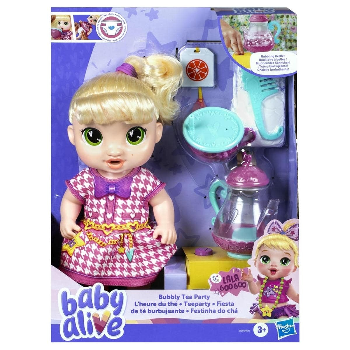 Baby Alive Muñeca Fiesta de Té Burbujeante Lala Googoo Hasbro