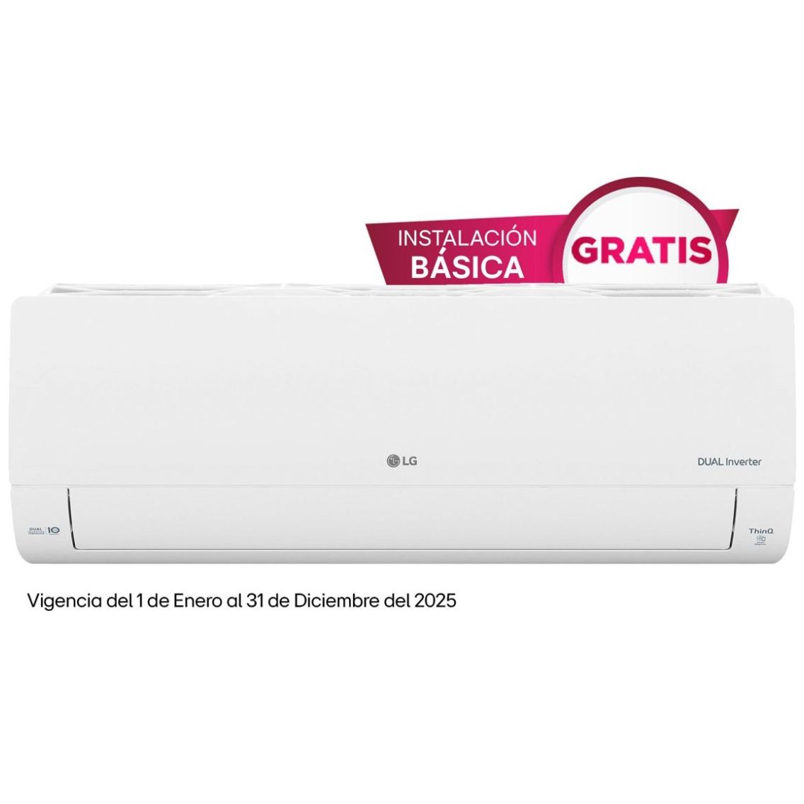 Aire Acondicionado Dualcool Inverter 1 Tonelada Solo Frío LG
